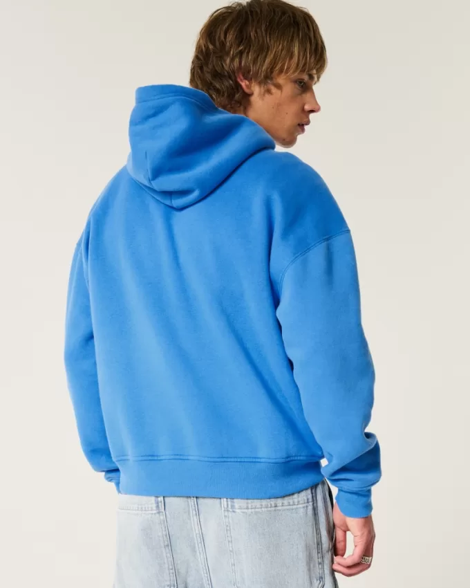 Boxy Yale Bulldogs Graphic Hoodie,Boxy Yale Bulldogs Graphic Hoodie