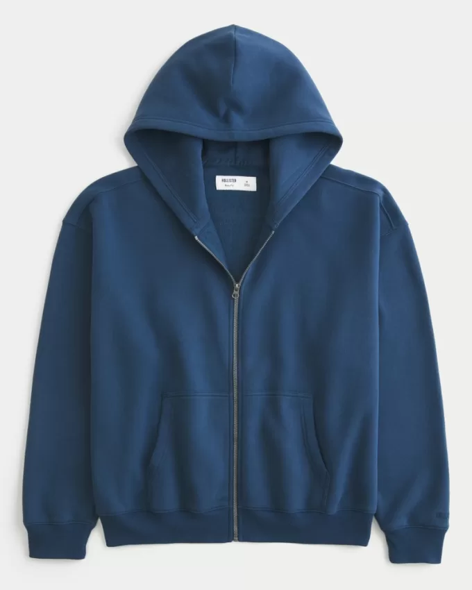 Boxy Zip-Up Hoodie,Boxy Zip-Up Hoodie