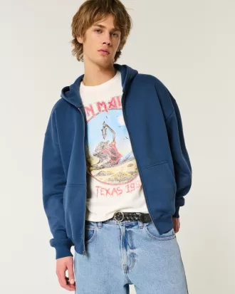 Boxy Zip-Up Hoodie,Boxy Zip-Up Hoodie