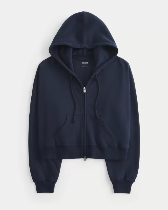 Boxy Zip-Up Hoodie,Boxy Zip-Up Hoodie