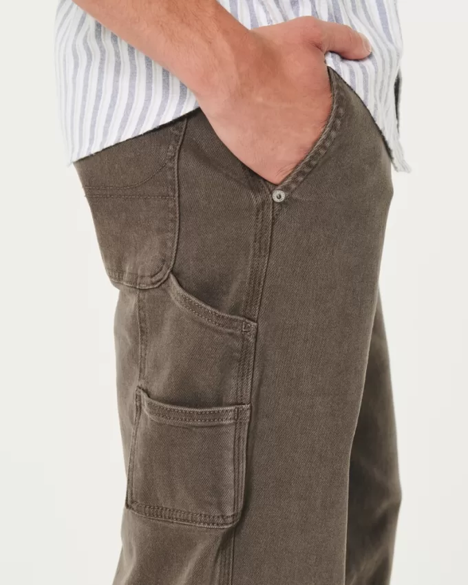 Brown Loose Carpenter Jeans,Brown Loose Carpenter Jeans Brown Loose Carpenter Jeans,Brown Loose Carpenter Jeans