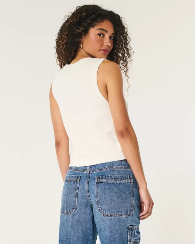 Cable-Knit Crew Sweater Vest,Cable-Knit Crew Sweater Vest