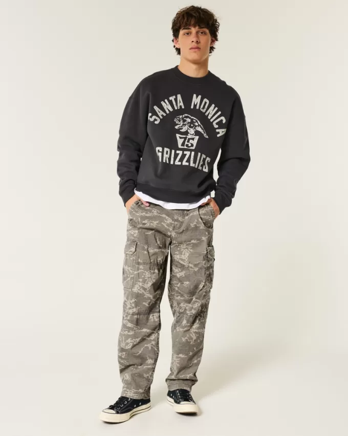 Camo Skater Baggy Cargo Pants,Camo Skater Baggy Cargo Pants
