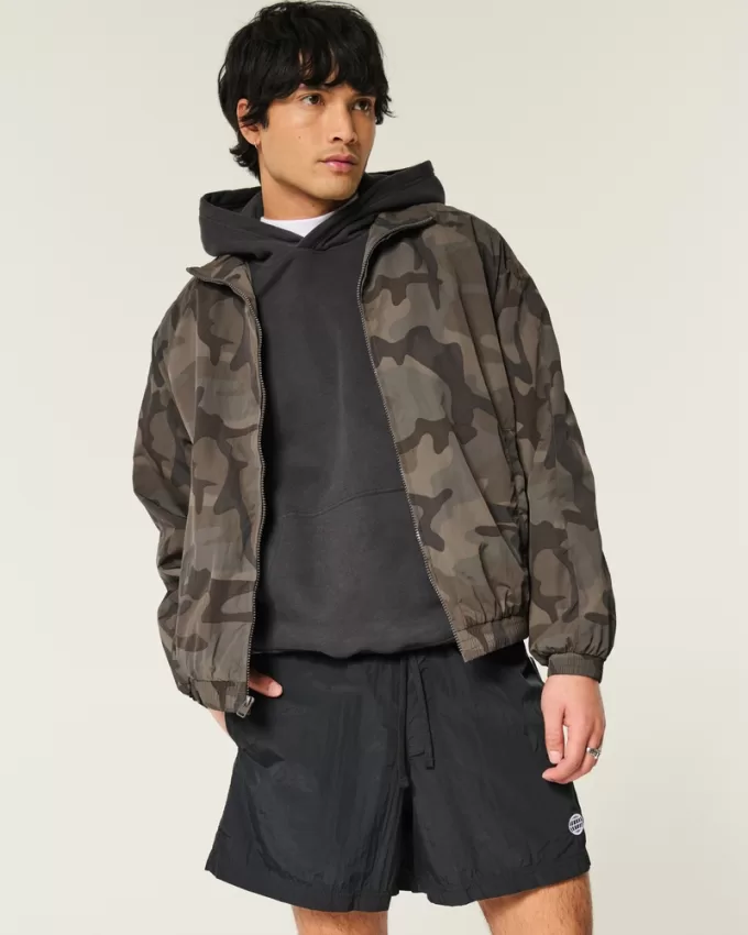 Camo Windbreaker Jacket,Camo Windbreaker Jacket