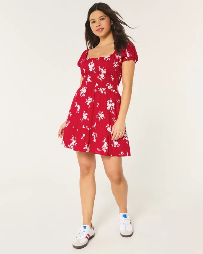 Channeled Waist Mini Dress,Channeled Waist Mini Dress Channeled Waist Mini Dress,Channeled Waist Mini Dress