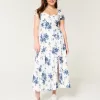Cinch Bust Drop-Waist Maxi Dress,Cinch Bust Drop-Waist Maxi Dress