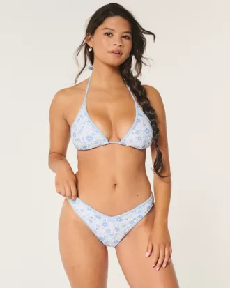 Contrast Strap High-Leg Cheeky Bikini Bottom,Contrast Strap High-Leg Cheeky Bikini Bottom