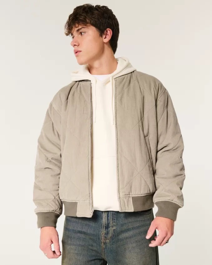 Corduroy Bomber Jacket,Corduroy Bomber Jacket