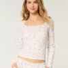 Cozy Berry Pattern Pajama Top,Cozy Berry Pattern Pajama Top