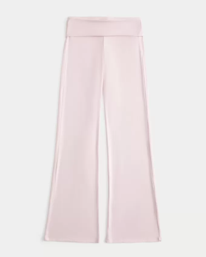 Cozy Knit Foldover Waist Sleep Pants,Cozy Knit Foldover Waist Sleep Pants