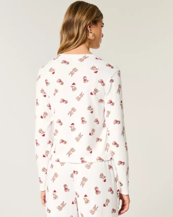 Cozy Long-Sleeve Pajama Shirt,Cozy Long-Sleeve Pajama Shirt