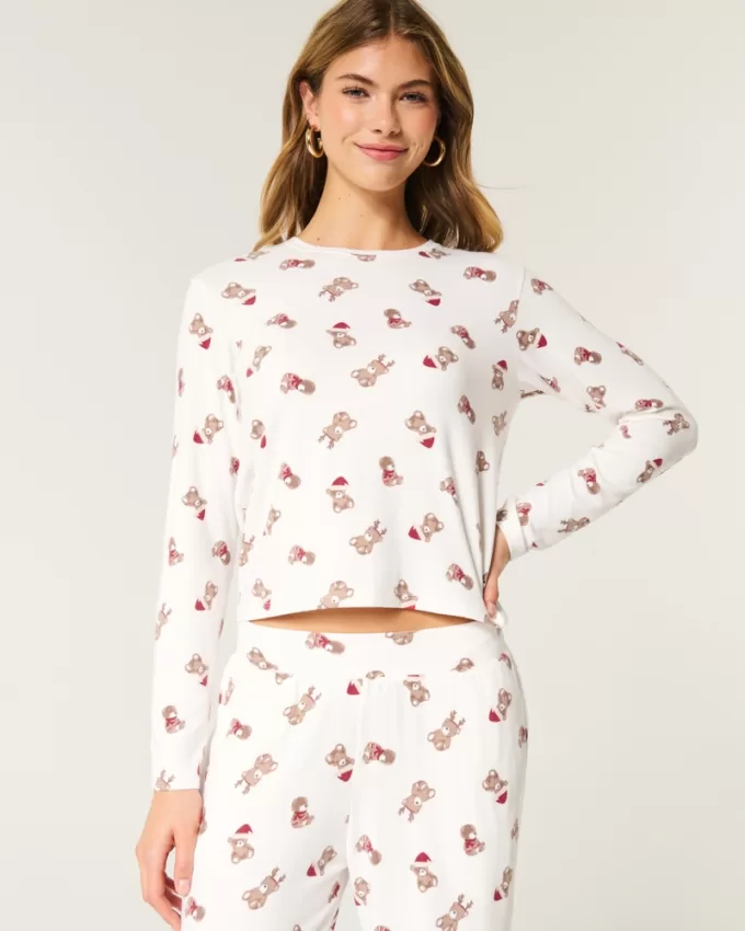 Cozy Long-Sleeve Pajama Shirt,Cozy Long-Sleeve Pajama Shirt