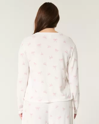 Cozy Long-Sleeve Pajama Shirt,Cozy Long-Sleeve Pajama Shirt