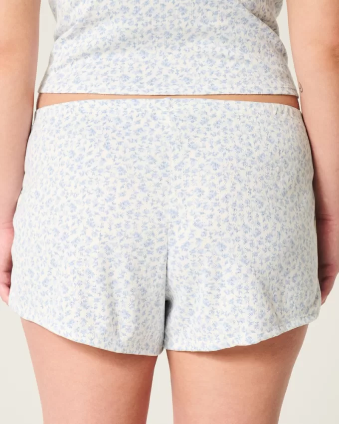 Cozy Pointelle Bow Shortie,Cozy Pointelle Bow Shortie
