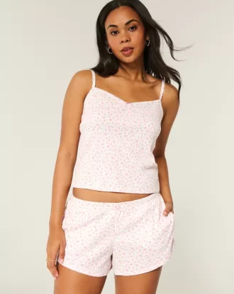 Cozy Pointelle Bow Shortie,Cozy Pointelle Bow Shortie