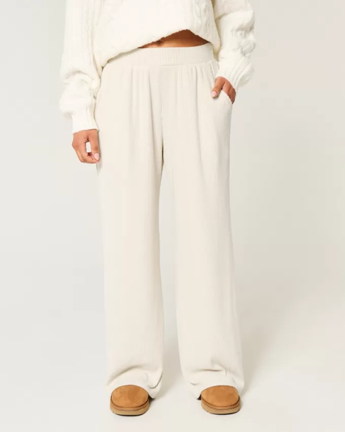 Cozy Ribbed Baggy Pants,Cozy Ribbed Baggy Pants