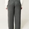 Cozy Ribbed Drawstring Baggy Pants,Cozy Ribbed Drawstring Baggy Pants