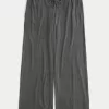 Cozy Ribbed Drawstring Baggy Pants,Cozy Ribbed Drawstring Baggy Pants