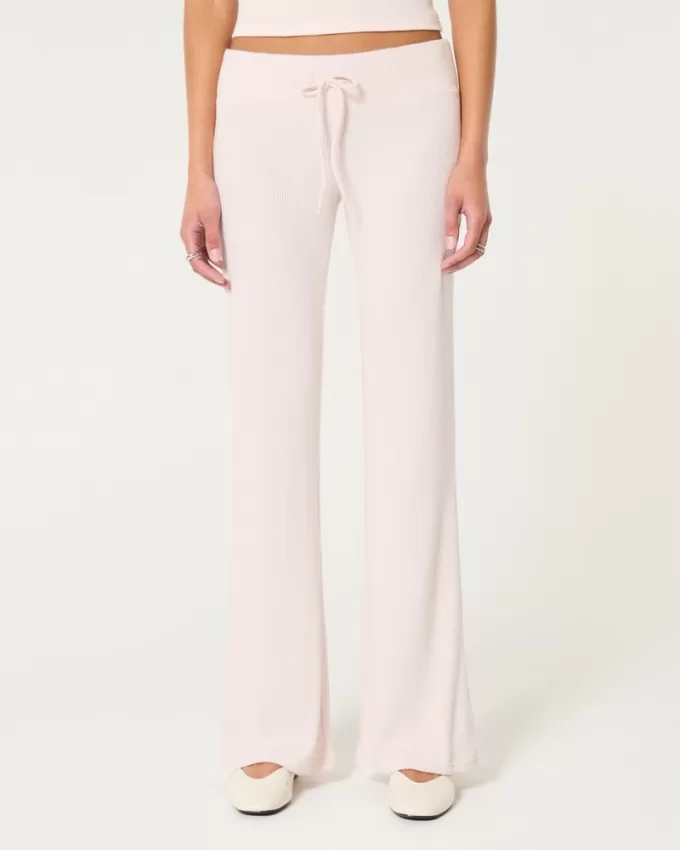 Cozy Ribbed Flare Pants,Cozy Ribbed Flare Pants