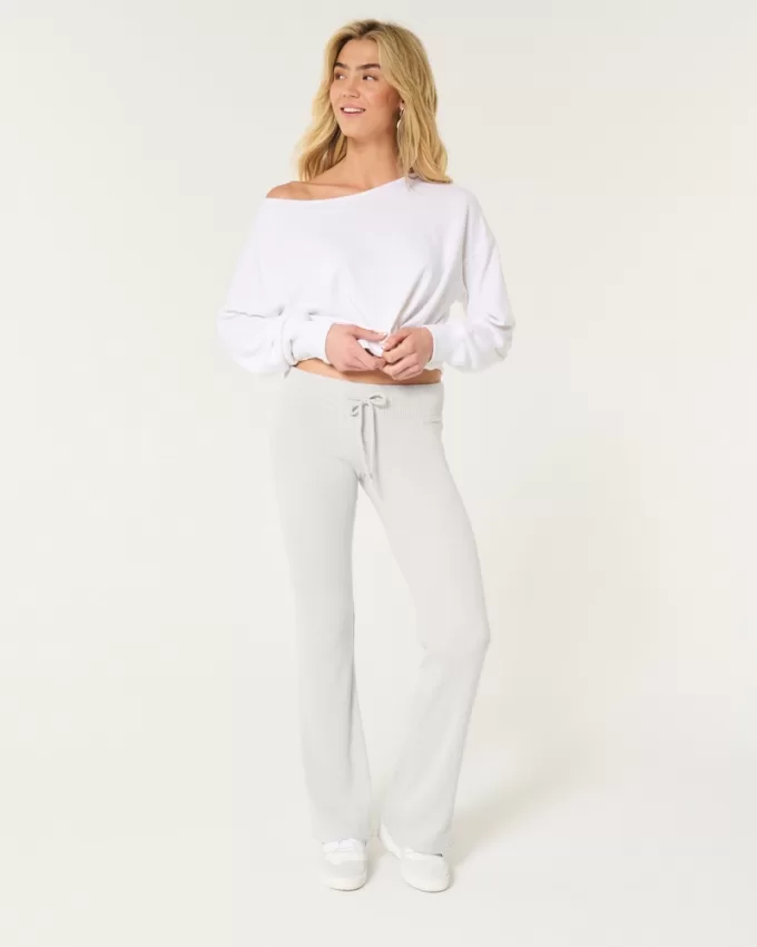Cozy Ribbed Flare Pants,Cozy Ribbed Flare Pants