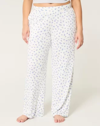 Cozy Wide-Leg Pajama Pants,Cozy Wide-Leg Pajama Pants