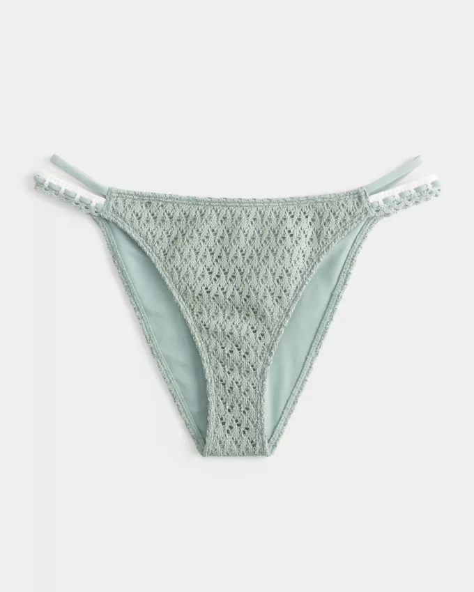 Crochet-Style Cheeky Bikini Bottom,Crochet-Style Cheeky Bikini Bottom
