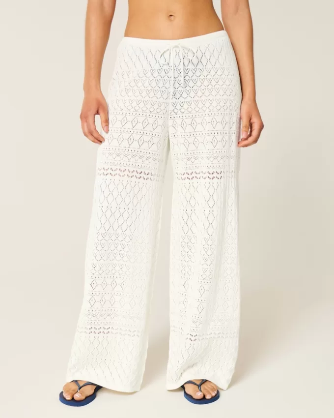 Crochet-Style Cover Up Pants,Crochet-Style Cover Up Pants