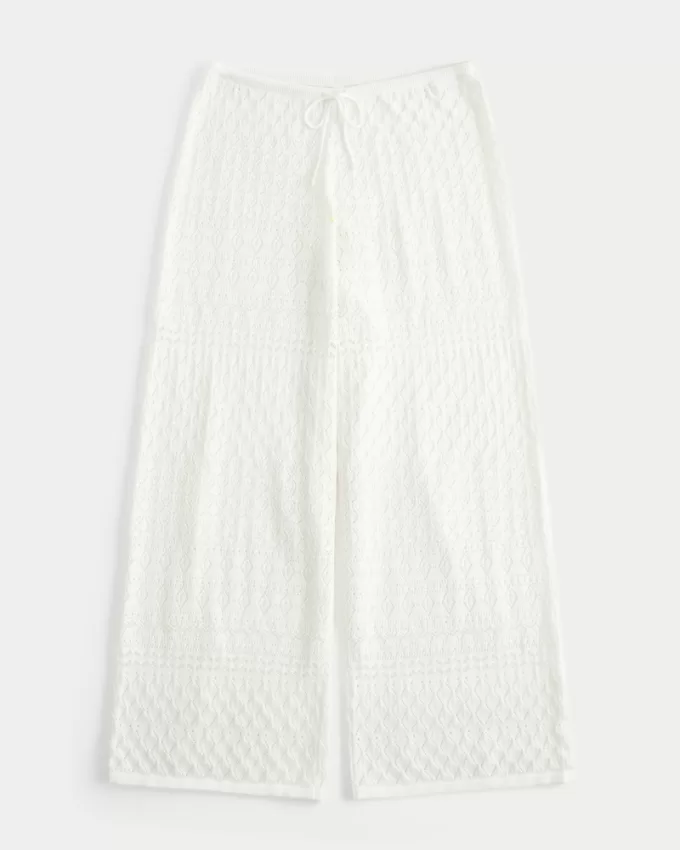 Crochet-Style Cover Up Pants,Crochet-Style Cover Up Pants