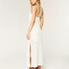 Crochet-Style Halter Midi Dress,Crochet-Style Halter Midi Dress