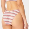 Crochet-Style High-Leg Cheeky Bikini Bottom,Crochet-Style High-Leg Cheeky Bikini Bottom