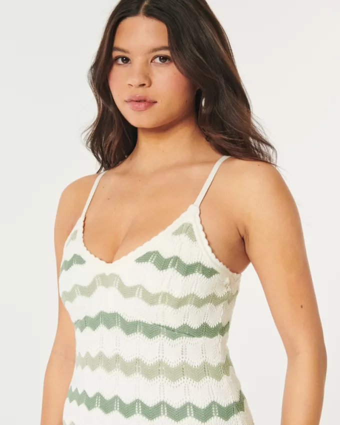 Crochet-Style Midi Dress,Crochet-Style Midi Dress