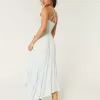 Crochet-Style Mix V-Neck Maxi Dress,Crochet-Style Mix V-Neck Maxi Dress