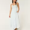 Crochet-Style Mix V-Neck Maxi Dress,Crochet-Style Mix V-Neck Maxi Dress