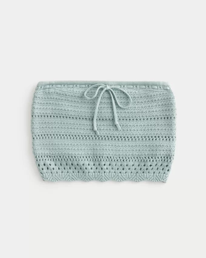 Crochet-Style Tube Top,Crochet-Style Tube Top