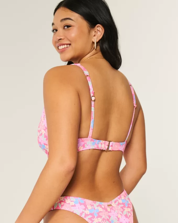 Curvy High Apex Ribbed Underwire Bikini Top,Curvy High Apex Ribbed Underwire Bikini Top