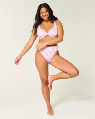 Curvy High Apex Ribbed Underwire Bikini Top,Curvy High Apex Ribbed Underwire Bikini Top