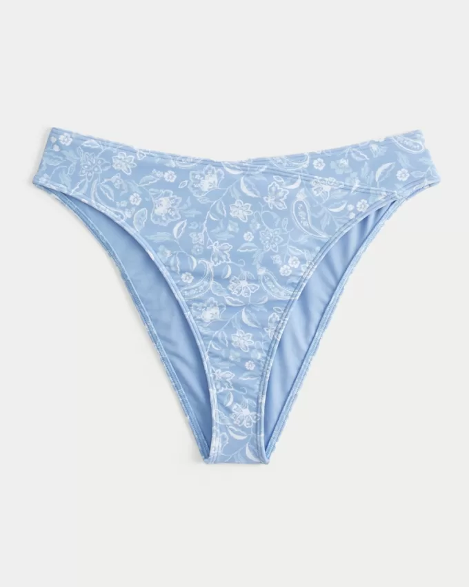 Curvy High-Leg High-Waist Cheeky Bikini Bottom,Curvy High-Leg High-Waist Cheeky Bikini Bottom