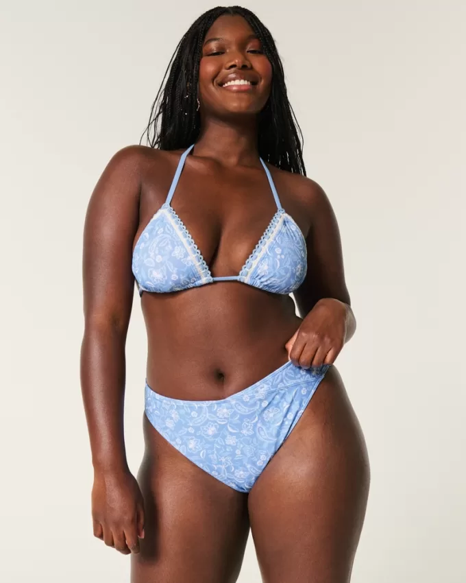 Curvy High-Leg High-Waist Cheeky Bikini Bottom,Curvy High-Leg High-Waist Cheeky Bikini Bottom