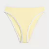 Curvy High-Leg High-Waist Ribbed Cheeky Bikini Bottom,Curvy High-Leg High-Waist Ribbed Cheeky Bikini Bottom