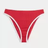 Curvy High-Leg High-Waist Ribbed Cheeky Bikini Bottom,Curvy High-Leg High-Waist Ribbed Cheeky Bikini Bottom
