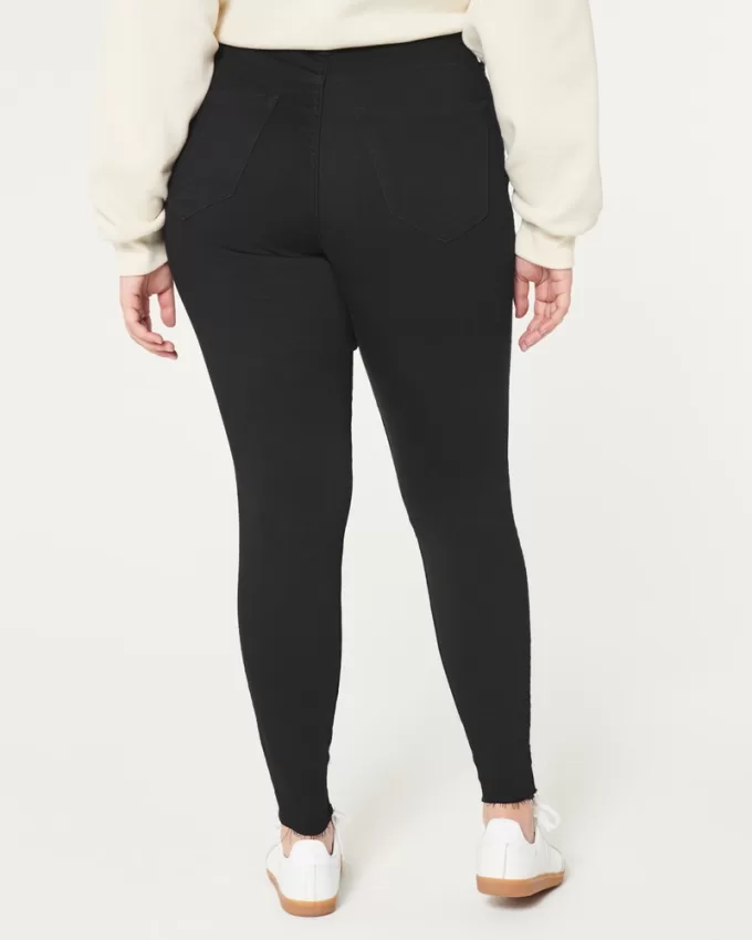 Curvy High-Rise Black Jean Leggings,Curvy High-Rise Black Jean Leggings