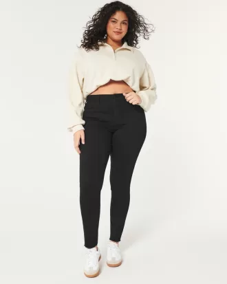 Curvy High-Rise Black Jean Leggings,Curvy High-Rise Black Jean Leggings