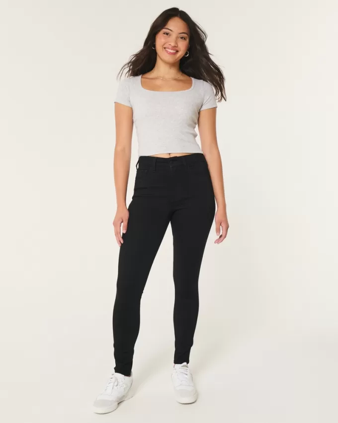 Curvy High-Rise Black Super Skinny Jeans,Curvy High-Rise Black Super Skinny Jeans
