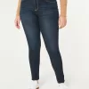 Curvy High-Rise Dark Wash Jean Leggings,Curvy High-Rise Dark Wash Jean Leggings