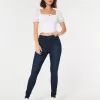 Curvy High-Rise Dark Wash Super Skinny Jeans,Curvy High-Rise Dark Wash Super Skinny Jeans