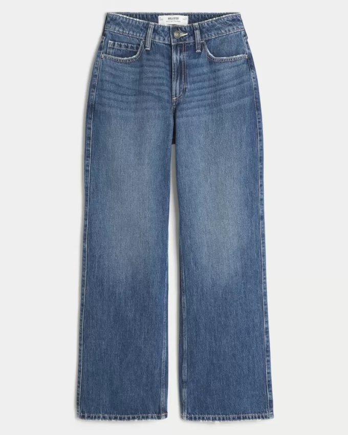 Curvy High-Rise Medium Wash Baggy Jeans,Curvy High-Rise Medium Wash Baggy Jeans