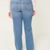 Curvy High-Rise Medium Wash Straight Jeans,Curvy High-Rise Medium Wash Straight Jeans