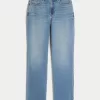 Curvy High-Rise Medium Wash Straight Jeans,Curvy High-Rise Medium Wash Straight Jeans