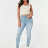 Curvy High-Rise Medium Wash Super Skinny Jeans,Curvy High-Rise Medium Wash Super Skinny Jeans