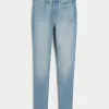 Curvy High-Rise Medium Wash Super Skinny Jeans,Curvy High-Rise Medium Wash Super Skinny Jeans